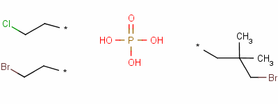 2-溴-1,1-二甲基乙基 2-溴乙基 2-氯乙基磷酸酯结构式_125997-20-8结构式