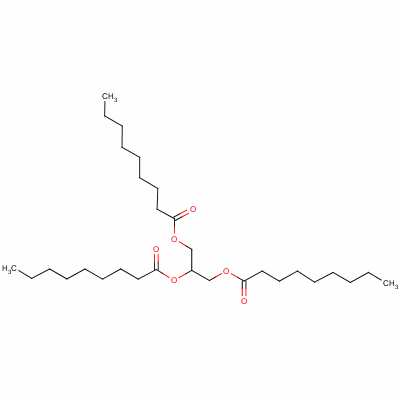 1,3-二(壬酰氧基)丙-2-基壬酸酯结构式_126-53-4结构式