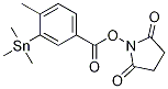 N-琥珀酰亚胺基4-甲基-3-三甲基锡烷基苯甲酸酯结构式_1260152-46-2结构式