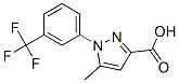 5-甲基-1-(3-三氟甲基苯基)-1H-吡唑-3-羧酸结构式_126067-60-5结构式