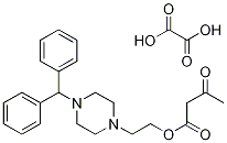 2-(4-二苯基甲基-1-哌嗪)乙基乙酰乙酸酯草酸盐结构式_1261268-85-2结构式