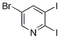 5-溴-2,3-二碘吡啶结构式_1261365-44-9结构式