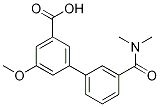 3-(二甲基氨基甲酰)-5-甲氧基-[1,1-联苯]-3-羧酸结构式_1261907-71-4结构式