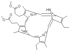 间卟啉二甲酯结构式_1263-63-4结构式
