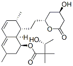 (7S,8S,8aR)-8-{2-[(2R,4R)-4-羟基-6-氧代四氢-2H-吡喃-2-基]乙基}-3,7-二甲基-1,2,3,7,8,8A-六氢-1-萘基3-羟基-2,2-二甲基丁酸酯结构式_126313-98-2结构式