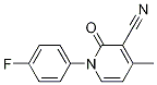 1-(4-氟苯基)-4-甲基-2-氧代-1,2-二氢吡啶-3-甲腈结构式_1267968-10-4结构式