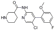 哌啶-3-羧酸 [5-氯-4-(5-氟-2-甲氧基-苯基)-吡啶-2-基]-酰胺结构式_1269815-17-9结构式