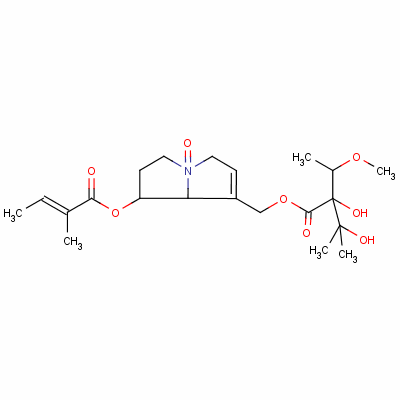 Lasiocarpine n-oxide Structure,127-30-0Structure