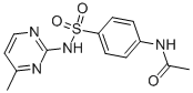 N-[4-[[(4-甲基-2-嘧啶基)氨基]磺酰基]苯基]-乙酰胺结构式_127-73-1结构式
