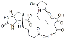 6-[[5-(六氢-2-氧代-1H-噻吩并[3,4-D]咪唑-4-基)-1-氧代戊基]氨基]己酸 2,5-二氧代-3-磺酸-1-吡咯烷基酯钠盐 (1:1)结构式_127062-22-0结构式