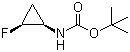(1R-顺式)-(2-氟环丙基)氨基甲酸叔丁酯结构式_127199-16-0结构式