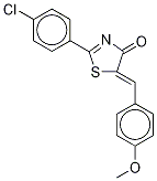 (Z)-2-(4-氯苯基)-5-(4-甲氧基亚苄基)-5H-噻唑-4-酮结构式_1272519-89-7结构式