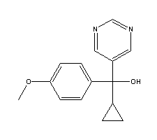 环丙嘧啶醇结构式_12771-68-5结构式