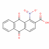 9,10-二氢-1-硝基-9,10-二氧代-2-蒽羧酸结构式_128-67-6结构式