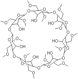 甲基-β-环煳精结构式_128446-36-6结构式
