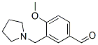 4-甲氧基-3-(吡咯烷-1-甲基)苯甲醛结构式_128501-84-8结构式