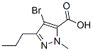 4-Bromo-1-methyl-3-propyl-1H-pyrazole-5-carboxylic acid Structure,128537-50-8Structure