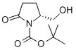 (R)-2-羟基甲基-5-氧代-1-吡咯烷羧酸-1,1-二甲基乙酯结构式_128811-37-0结构式