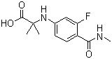 N-[3-氟-4-[(甲基氨基)羰基]苯基]-2-甲基-丙氨酸结构式_1289942-66-0结构式