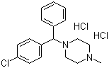 盐酸氯环嗪结构式_129-71-5结构式