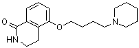 5-[4-(1-哌啶基)-丁基氧基]-1,2,3,4-四氢异喹啉-1-酮结构式_129075-73-6结构式