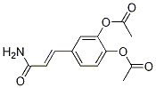 3-[3,4-双(乙酰氧基)苯基]-2-丙烯酰胺结构式_129488-34-2结构式