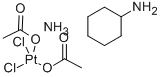 顺式-二氯-反式-二乙酸-氨-环己胺合铂结构式_129580-63-8结构式