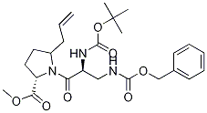 (2S)-5-烯丙基-1-((s)-3-(((苄氧基)羰基)氨基)-2-((叔丁氧基羰基)氨基)丙酰基)吡咯烷-2-羧酸甲酯结构式_1296138-82-3结构式