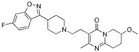 3-[2-[4-(6-Fluoro-1,2-benzisoxazol-3-yl)-1-piperidinyl]ethyl]-6,7,8,9-tetrahydro-7-methoxy-2-methyl-4h-pyrido[1,2-a]pyrimidin-4-one Structure,130049-83-1Structure