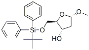 1-甲氧基-5-O-(叔丁基二苯基硅烷)-2-脱氧-beta-D-赤式戊呋喃糖苷结构式_130144-86-4结构式