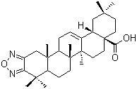 12-烯并[2,3-c][1,2,5]氧二氮茂-28-齐墩果酸结构式_130216-69-2结构式