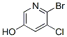 6-溴-5-氯-3-羟基吡啶结构式_130284-56-9结构式