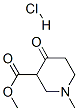 1-甲基-4-哌啶酮-3-羧酸甲酯盐酸盐结构式_13049-77-9结构式