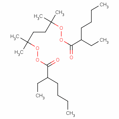 1,1,4,4-四甲基丁烷-1,4-二基二(2-乙基过氧己酸酯)结构式_13052-09-0结构式