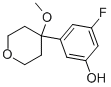 4-(5-氟-3-羟基苯基)-4-甲氧基-3,4,5,6-四氢-2H-吡喃结构式_130723-09-0结构式