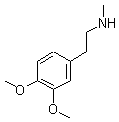 3,4-二甲氧基-N-甲基苯乙胺盐酸盐结构式_13078-76-7结构式