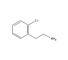 2-氯苯乙胺结构式_13078-80-3结构式