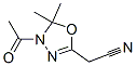 4-乙酰基-4,5-二氢-5,5-二甲基-1,3,4-噁二唑-2-乙腈结构式_130781-62-3结构式