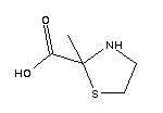 2-Thiazolidinecarboxylicacid, 2-methyl- Structure,13084-13-4Structure