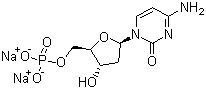 2-脱氧胞苷-5-磷酸二钠结构式_13085-50-2结构式