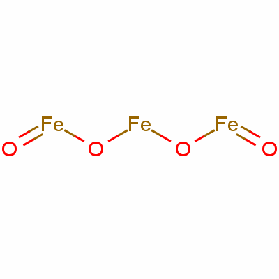 氧化铁黑结构式_1309-38-2结构式