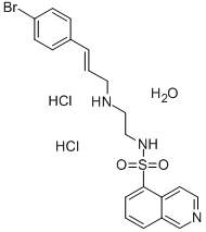 N-[2-(p-溴肉桂酰基氨基)乙基]-5-异喹啉磺酰胺双盐酸盐结构式_130964-39-5结构式