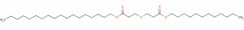 3-[[3-(十二烷氧基)-3-氧代丙基]硫代]丙酸十八烷基酯结构式_13103-52-1结构式