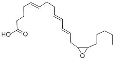 (5Z,8Z,11Z)-13-{(2S,3R)-3-[(2Z)-2-戊烯-1-基]-2-环氧乙烷基}-5,8,11-十三碳三烯酸结构式_131339-24-7结构式