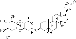 杠柳毒苷对照品结构式_13137-64-9结构式