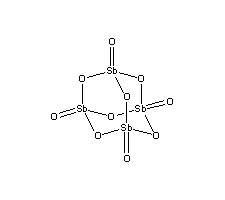 五氧化二锑结构式_1314-60-9结构式