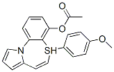 5-(4-甲氧苯基)吡咯[2,1-d][1,5]苯并噻庚因-4-醇醋酸盐结构式_131403-76-4结构式