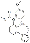 5-(4-甲氧苯基)吡咯[2,1-d][1,5]苯并噻庚因-4-醇-N,N-二甲基氨基甲酸酯结构式_131403-82-2结构式