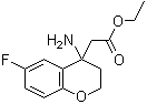 Ethyl 2-(4-amino-6-fluorochroman-4-yl)acetate Structure,131436-64-1Structure