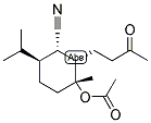 (1S,2s,3r,6s)-3-乙酰氧基-3-甲基-6-(1-甲基乙基)-2-(3-氧代丁基)环己腈结构式_131447-90-0结构式